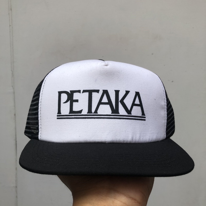 Topi jaring band Petaka / Trucker hat band / Topi punk hardcore / Topi pria