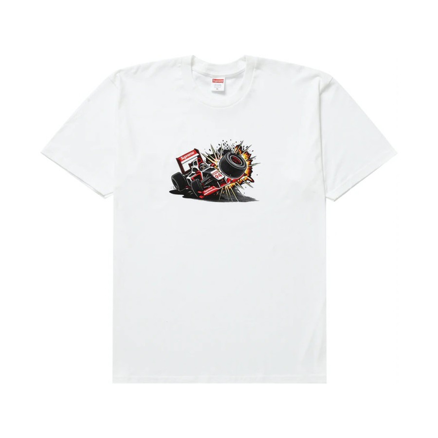 Spreme FW21 Crash Tee - White 100% Authentic