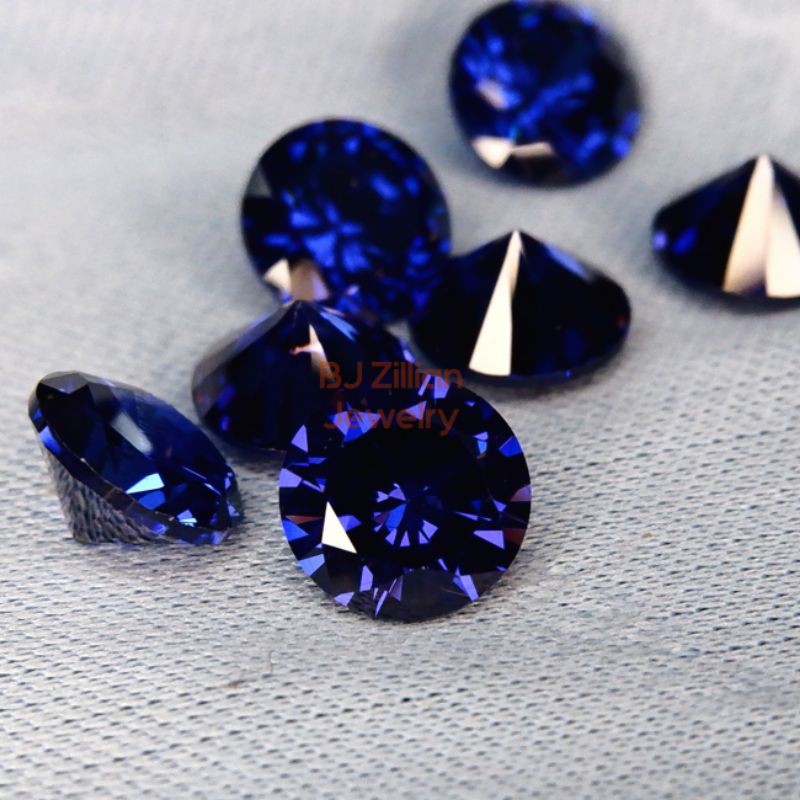 A5 Quality Permata Cubic Zirconia Warna 8 - 8.5 MM Round