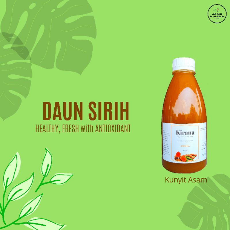 

Jamu Kunyit Asam plus Daun Sirih - 600mL