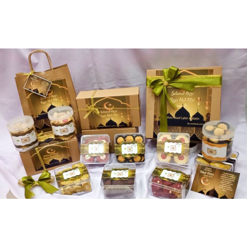 

PARCEL HAMPERS LEBARAN IDUL FITRI HANTARAN COOKIES Gift box Bingkisan