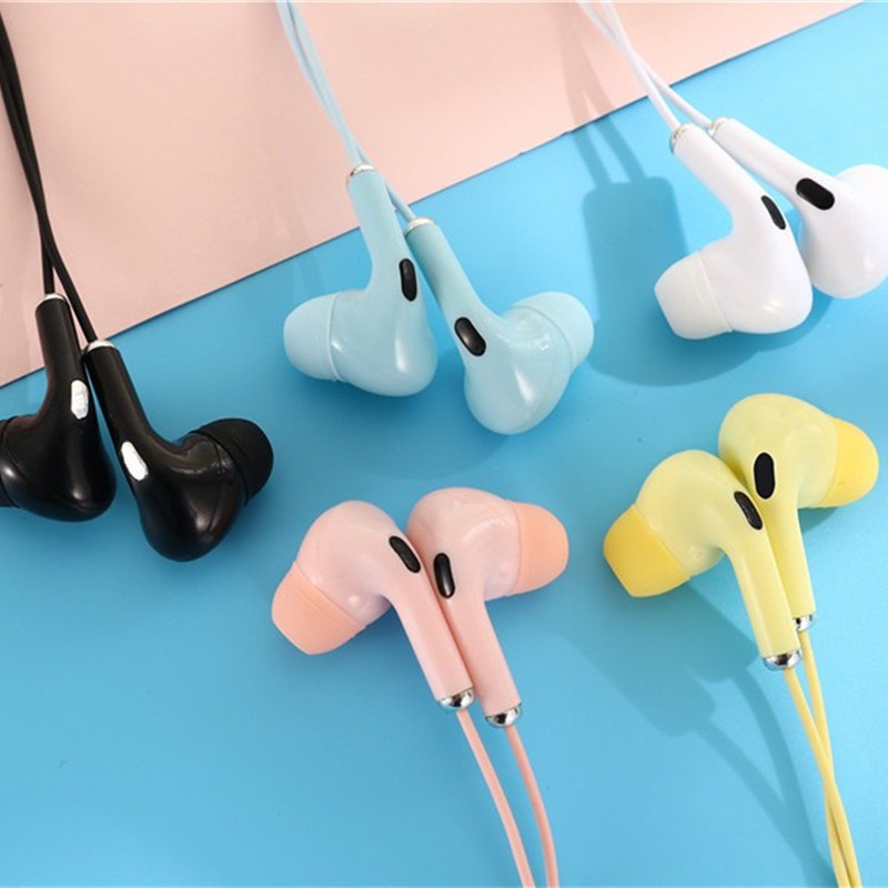 U28 Headset Earphone In-Ear Kabel Jack 3.5mm Universal Dengan Mic