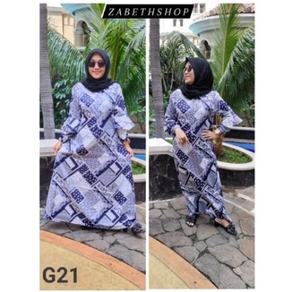 Baju Gamis Wanita Bahan Wolfis Bermotif Batik Terbaru & Termurah