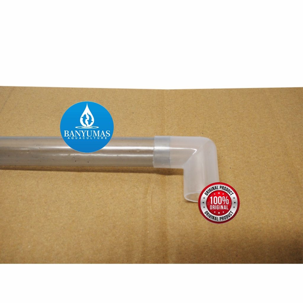 Sambungan Pipa Paralon Aquarium Model L Bening