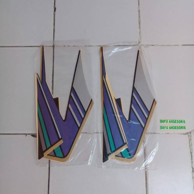 Striping Rx king 1994 biru