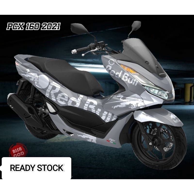 Decal stiker honda pcx 160 full body Striping all new pcx 160 motif red bull Stiker untuk motor pcx 