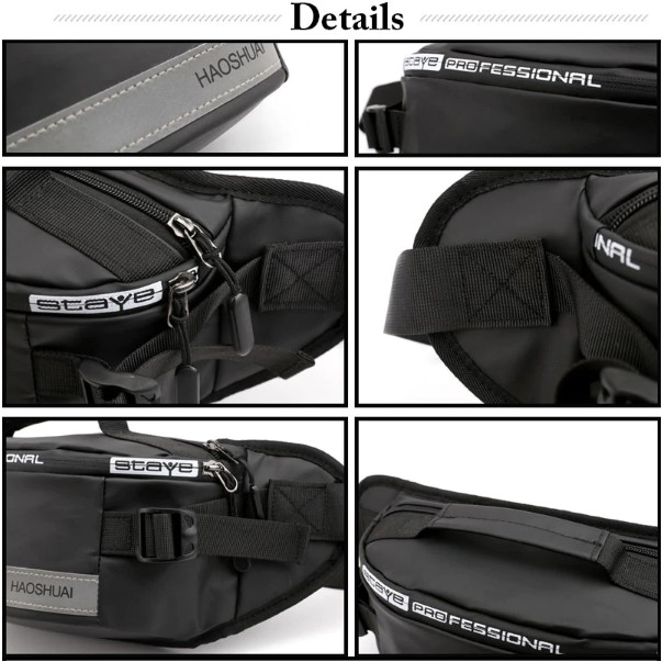 tas pinggang waistbag 2in1 haoshuai asli anti air