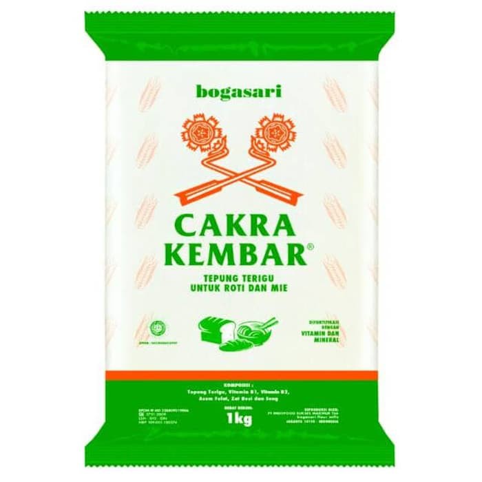 

TEPUNG TERIGU CAKRA KEMBAR BOGASARI 1000gr / 1kg