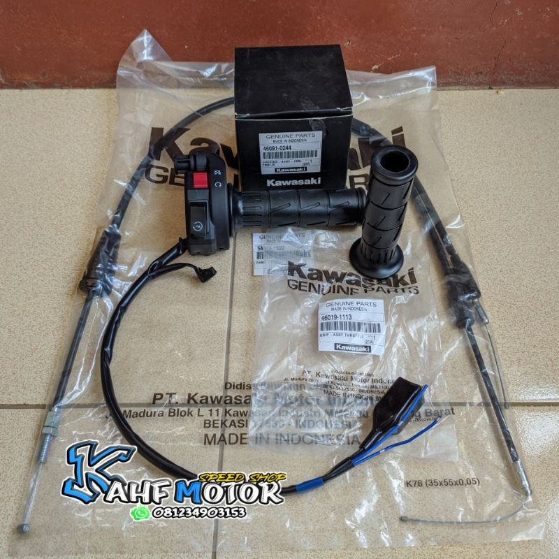 HOLDER KANAN NINJA RR R GAS SPONTAN RR MODIF TOMBOL DOBEL STATER GAS NINJA,KLX,CB,MEGAPRO,GL,TIGER