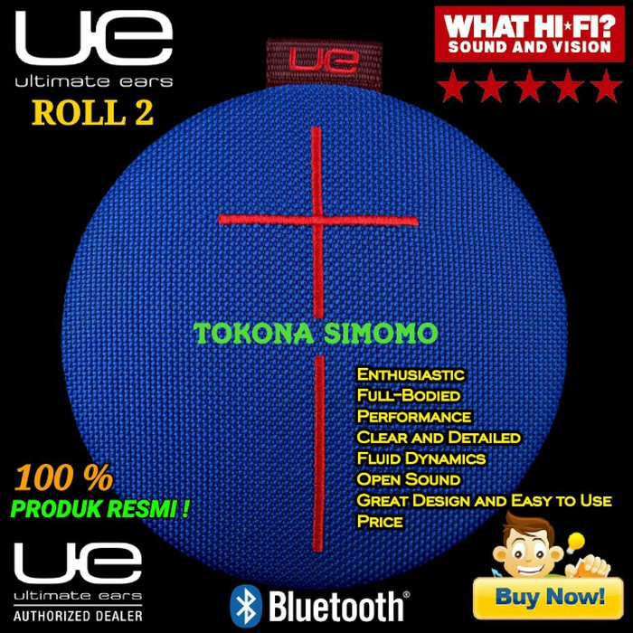 PROMO UE ROLL 2 By Ultimate Ears Bluetooth Waterproof Portable Speaker MURAH