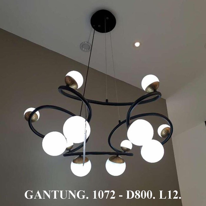 LAMPU GANTUNG HIAS MINIMALIS LED 12 LAMPU