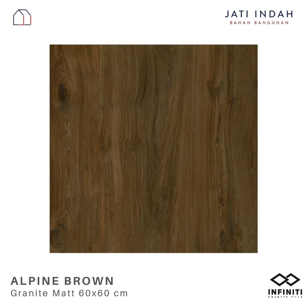 Granite Lantai Motif Kayu Matt 60x60 cm Infiniti Alpine / Granit