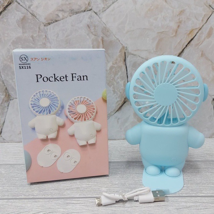 KIPAS ANGIN GENGGAM MINI PORTABLE KARAKTER LUCU DAN UNIK [SWEETSPACE]