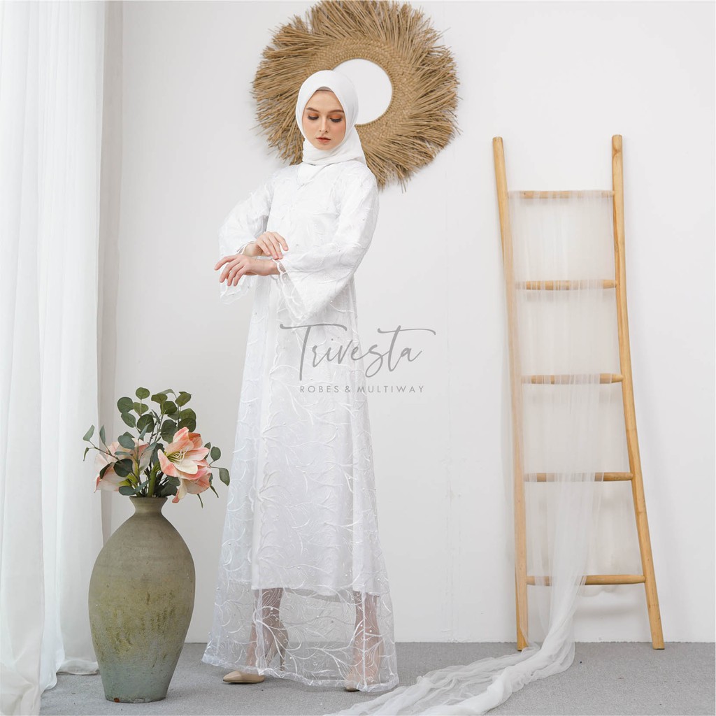 Zemira Hijab Robe Collection - KIMONO ROBE PENGANTIN BERHIJAB HIJAB RECOMENDED