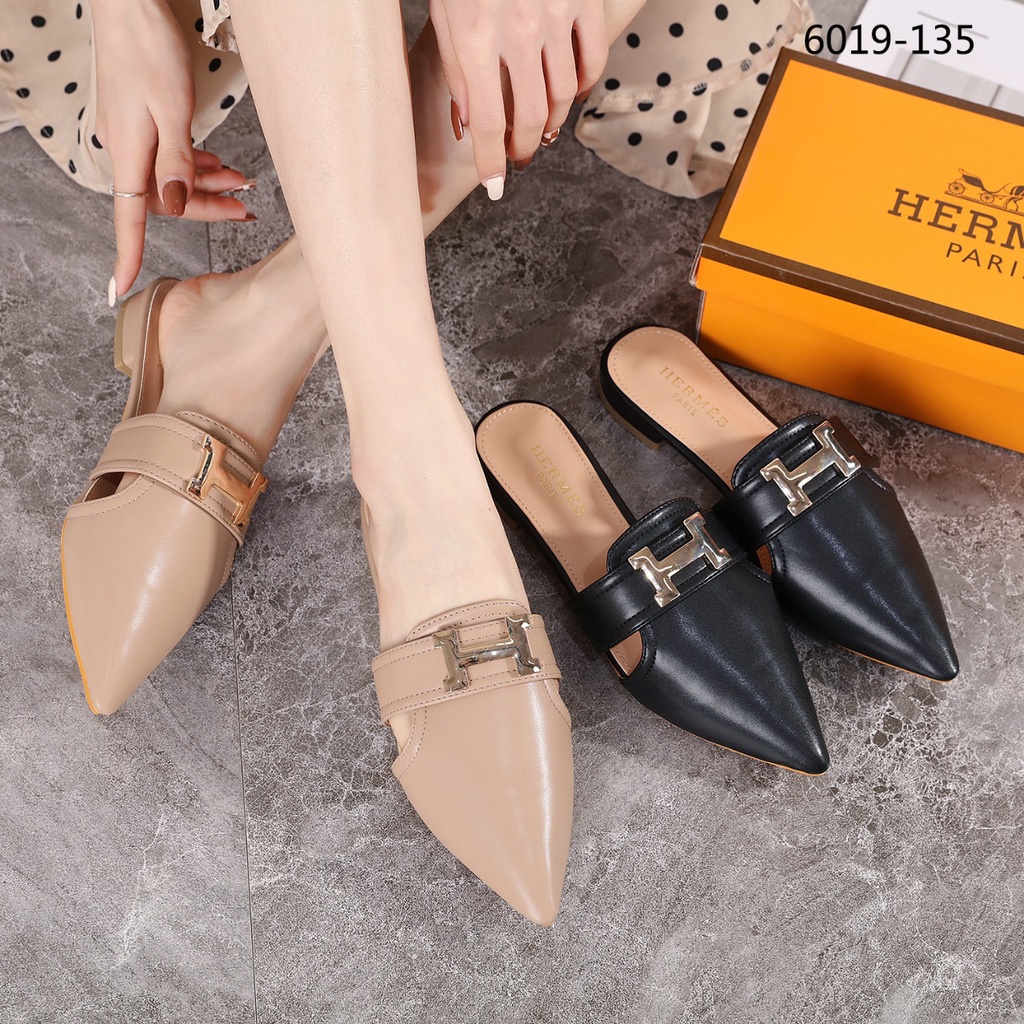 Leather 'H' Iconic Loafers Shoes #6019-135