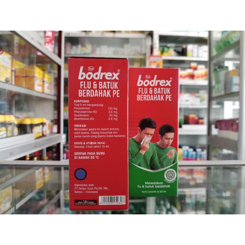 BODREX FLU &amp; BATUK BERDAHAK PE SIRUP 60 ml