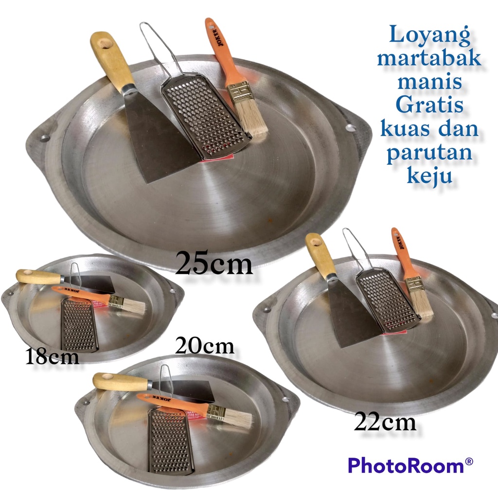 Loyang Martabak bangka Ukuran18,20,22,25cm/Cetakan martabak manis/martabak terang bulan