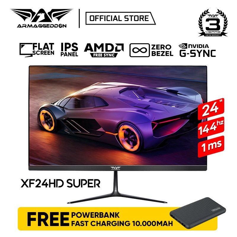 Armaggeddon Pixxel+ Xtreme XF24HD Super 24" 144Hz 1ms - Gaming Monitor