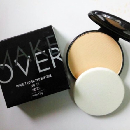 MAKE OVER Perfect Cover Two Way Cake TWC | Bedak Padat