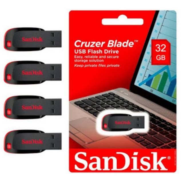 Sandisk Flasdisk 32Gb Cruze Blade CZ50