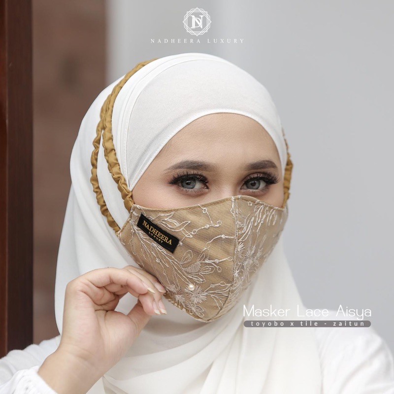 Masker Lace Aisya Nadheera Luxury | Masker Kondangan