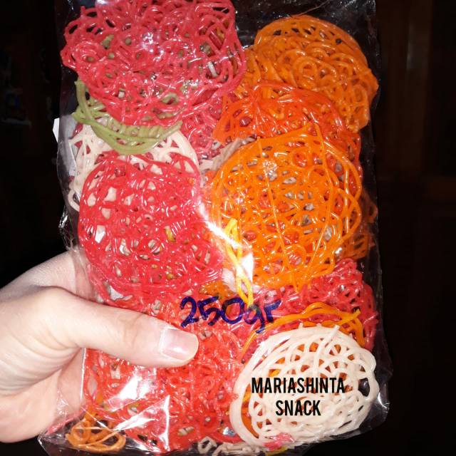 

250g Kerupuk Mie Kecil Warna 250 g Krupuk