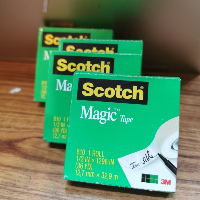 

Nikmati Scotch Magic Tape 3M 810 - Invisible Tape - Isolasi Tulis Sale!!!