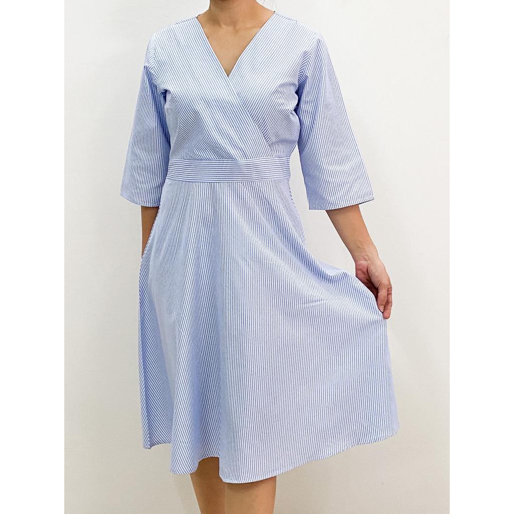 DRESS WANITA  / BUSANA MUSLIM WANITA/ DRESS MOTIF SALUR