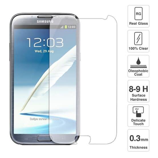 SAMSUNG GALAXY NOTE 3 NOTE 2 TEMPERED GLASS BENING CLEAR , ANTI GORES KACA BENING TEMPRED TRANSPARAN