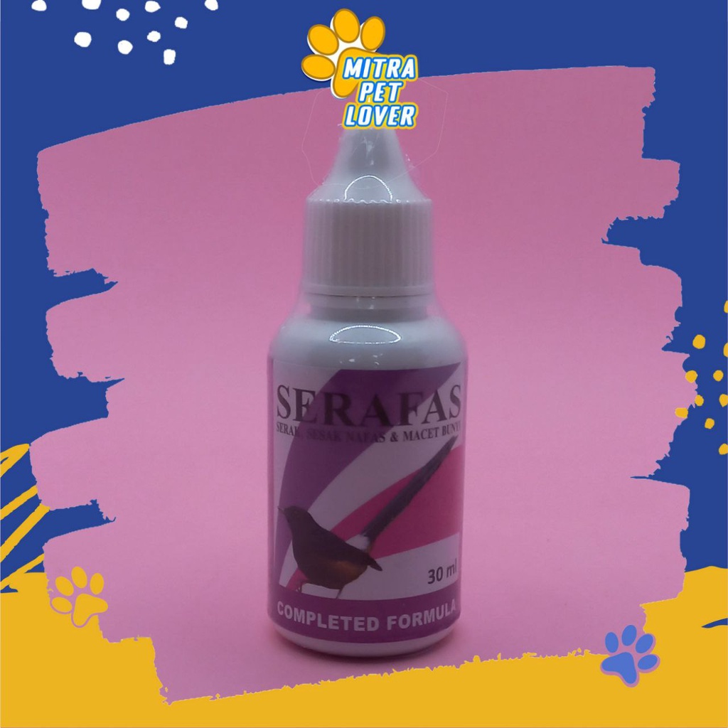 ANTIBIOTIK SESAK NAFAS BURUNG - SERAFAS 30 ML ORIGINAL - OBAT TETES SUARA SERAK - SESAK NAFAS MACET BUNYI BURUNG - ATASI FLU , SUARA JERNIH GACOR - MURAH ASLI BERKUALITAS - PET ANIMAL HEALTHCARE TAMASINDO VITAMIN HEWAN BINATANG PELIHARAAN MITRAPETLOVER