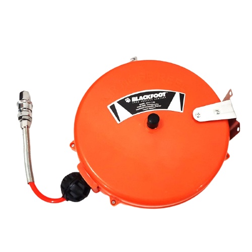 Blackfoot Air Hose Reel Selang Angin Kompresor Roll Otomatis 8 Meter Model Tarik 5x8mm 8M Dengan Coupler