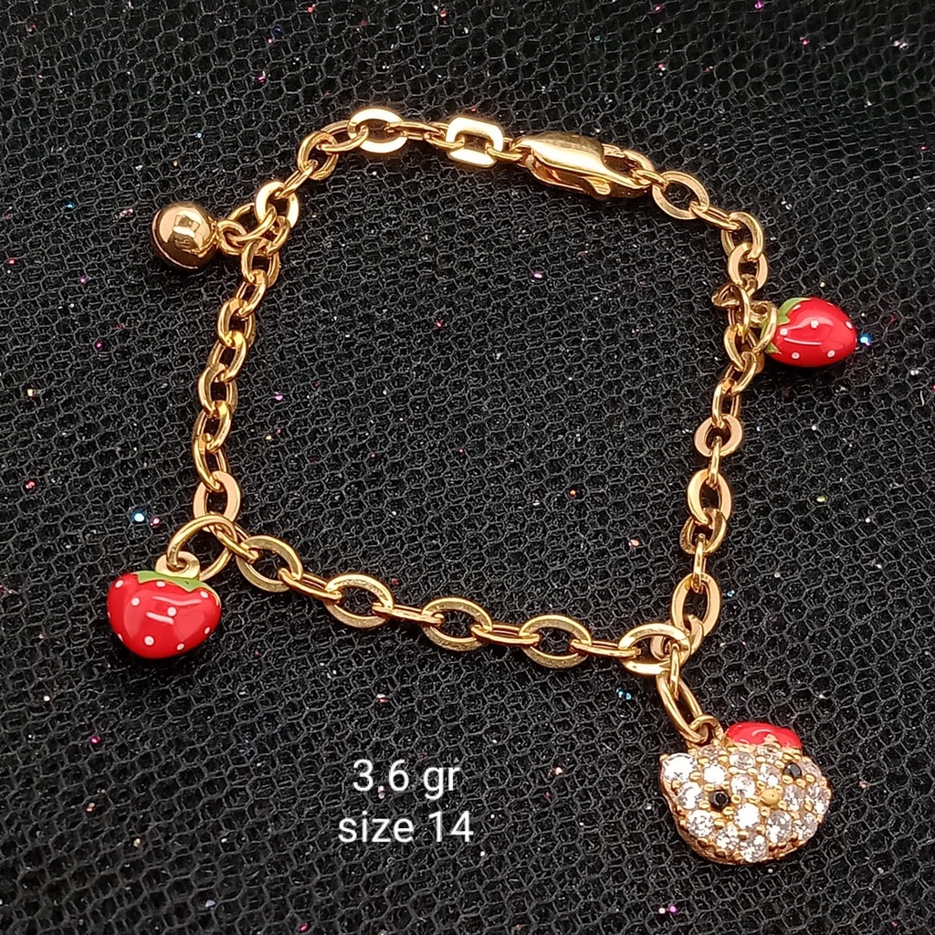 Gelang Emas 17K - Anak 3.6 gr Kadar 750 - 302