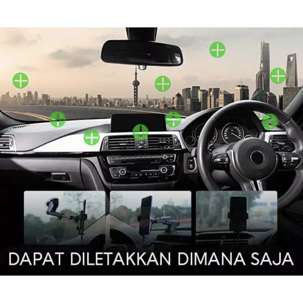 Universal car phone holder dashboard kaca mobil