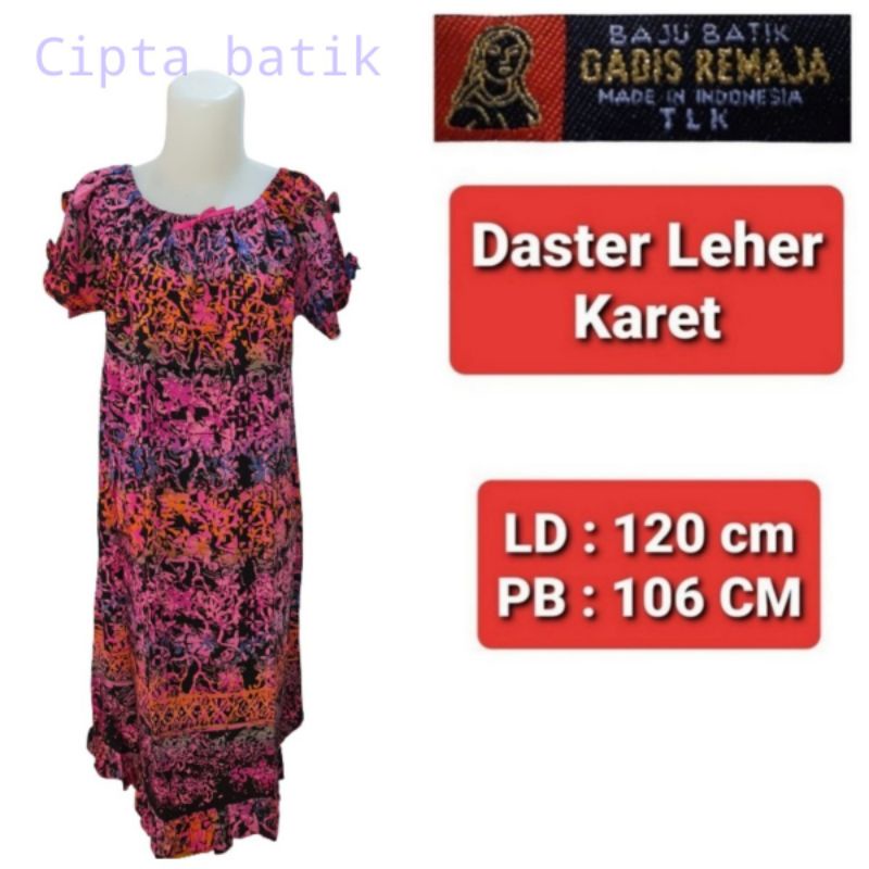Daster leher karet Gadis Remaja
