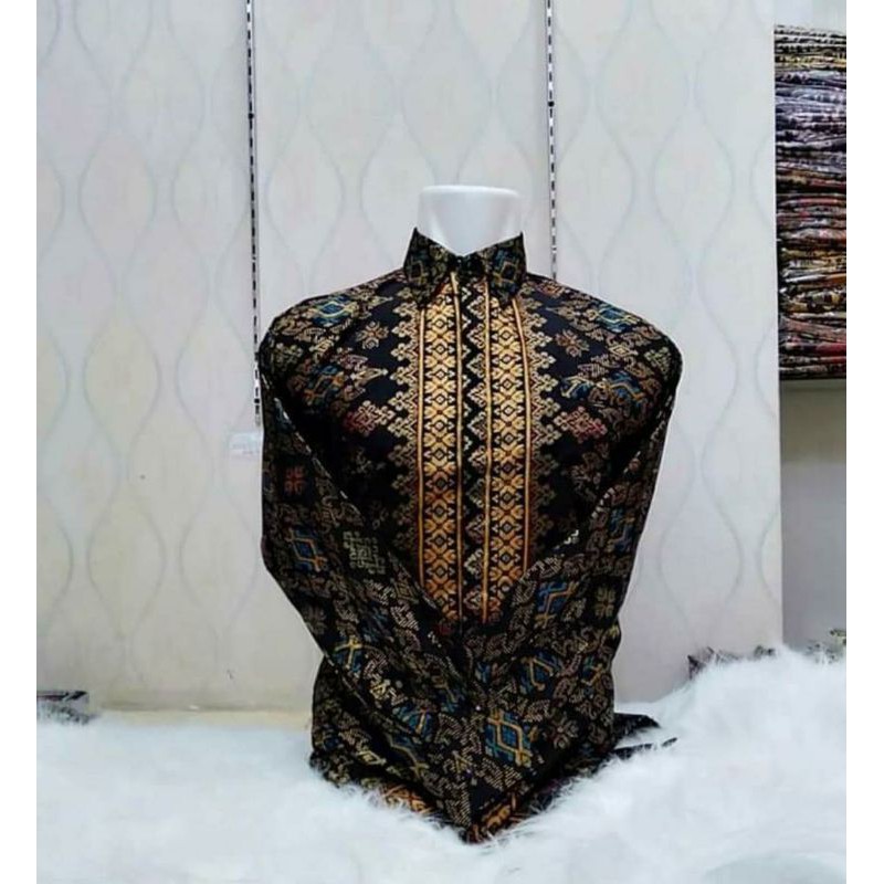 KEMEJA BATIK DEWASA / HEM BATIK PRIA / BATIK LENGAN PANJANG