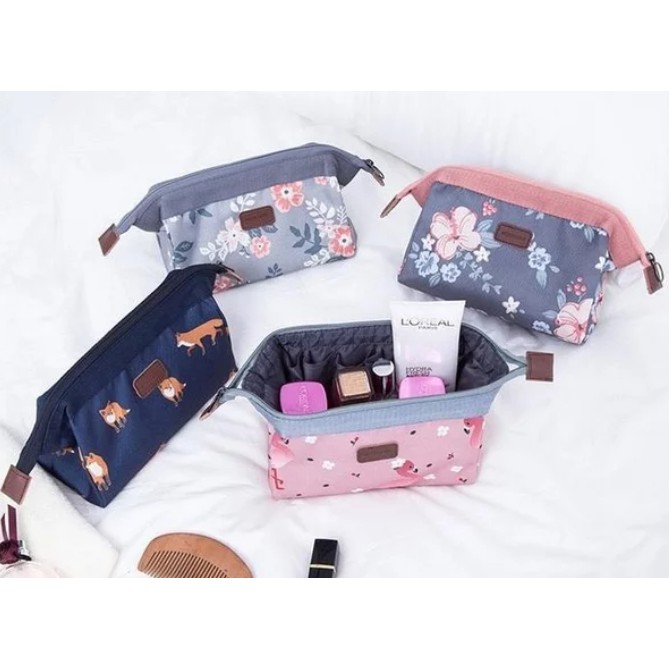 Diraya Tas Kosmetik Cube Pouch Travelling Cosmetic Organizer