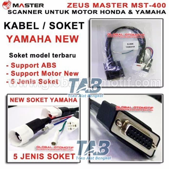 Scanner motor injeksi HONDA & YAMAHA MASTER ZEUS MST 400