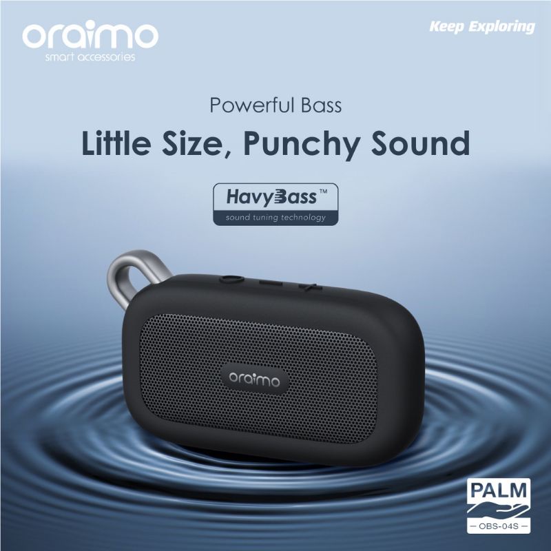 Oraimo Speaker Bluetooth Waterproff/Palm Ultra-Portable Wireless Bluetooth Speaker OBS-04S