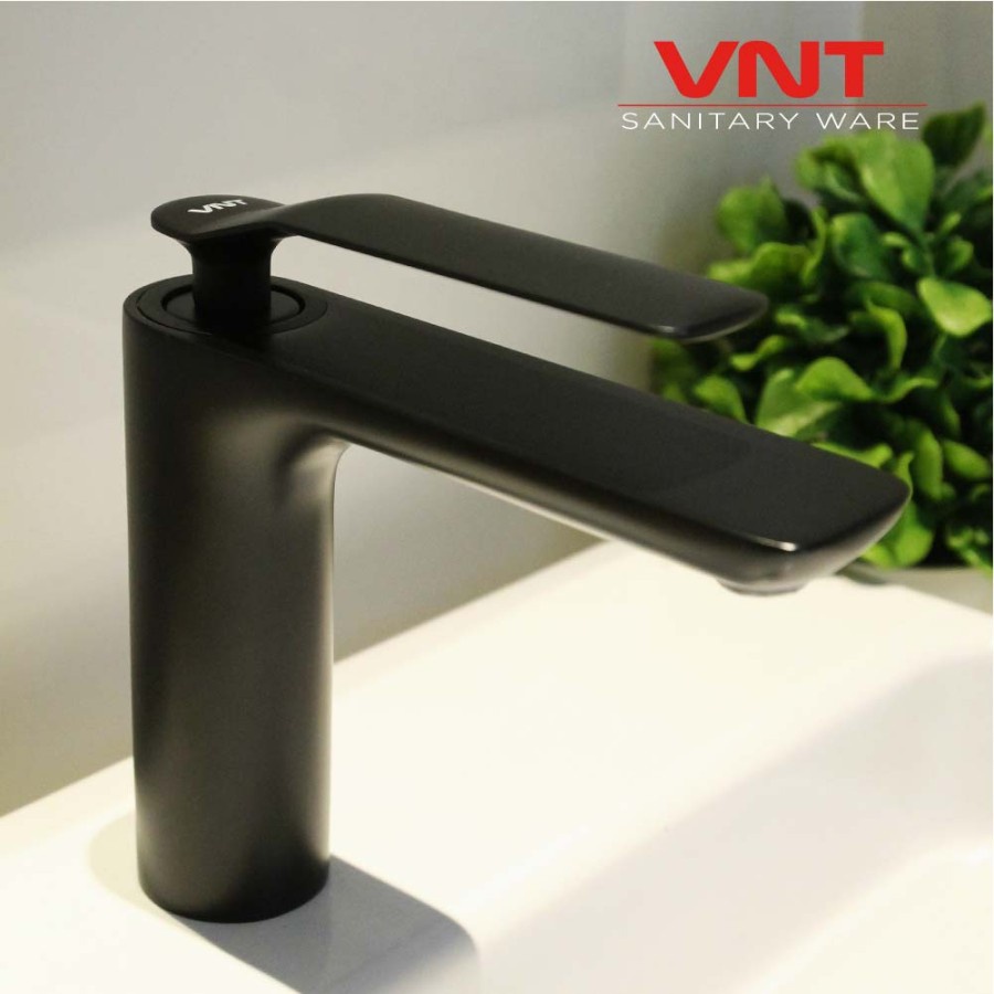 Kran Wastafel Hitam Doff Minimalis Hot &amp; Cold Keran Black Basin Faucet