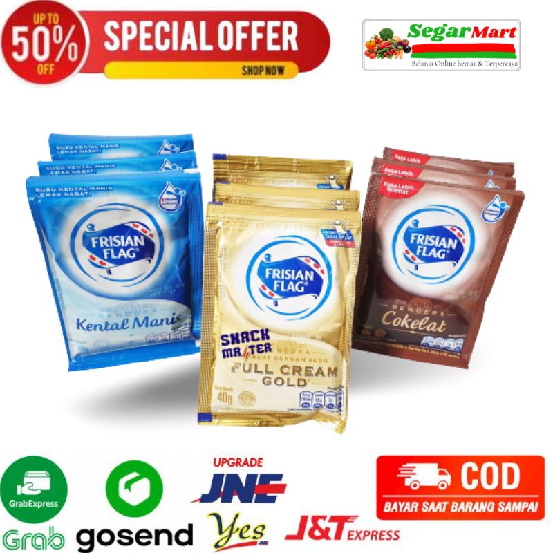 

Susu kental manis Frisian flag 1 renceng (isi 6 sacset) segarmart bandung