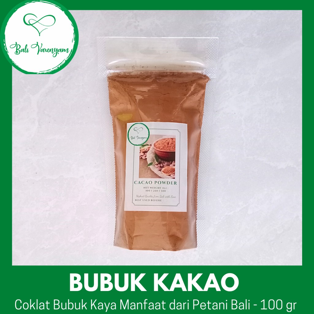 

Cacao Powder / Bubuk Kakao Asli / Makanan & Minuman Coklat Sehat Tanpa Campuran / Masker Wajah Alami