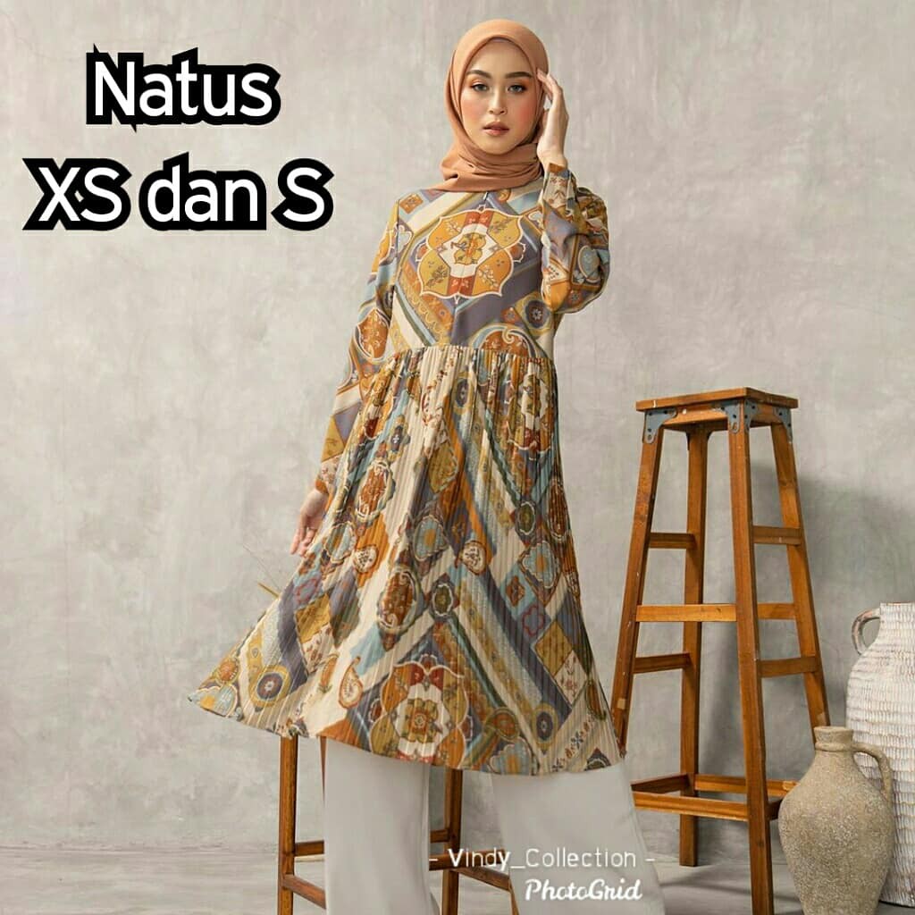 SAHARA PLEATS TUNIK HEAVEN LIGHTS