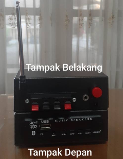 Amplifier MP3 Bluetooth dan FM Radio 12V Amplifier