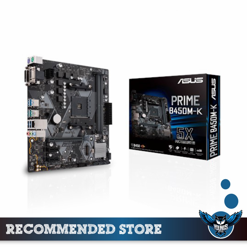 ASUS PRIME B450M-K AM4 MAINBOARD MOTHERBOARD AMD GARANSI RESMI 3 TAHUN