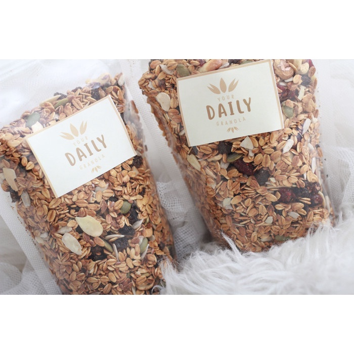 

Jual Granola 1Kg Crispy Enak Murah - Crunchy Mix - Less Sugar