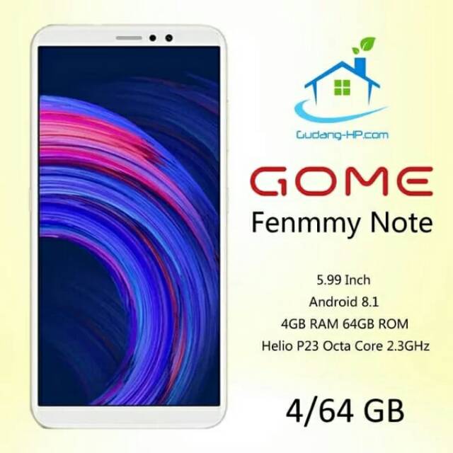 GOME FENMMY NOTE - RAM 4GB - INTERNAL 64GB