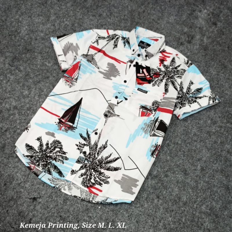 KEMEJA PENDEK PRIA / KEMEJA MOTIF / KEMEJA PRINTING / KEMEJA MOTIF KOTAK - KOTAK