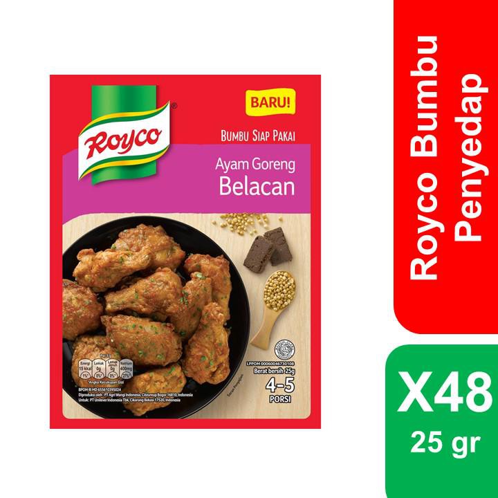 

Royco Bumbu Penyedap Makanan Rasa Ayam Goreng Balacan 25 gr x 48 Pieces (1 Carton)
