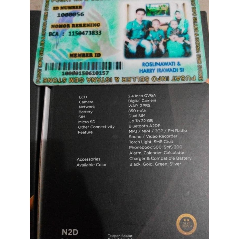 Evercoss N2D, Casing metal 500 phonebook 200 sms, baru, garansi resmi  PROMO