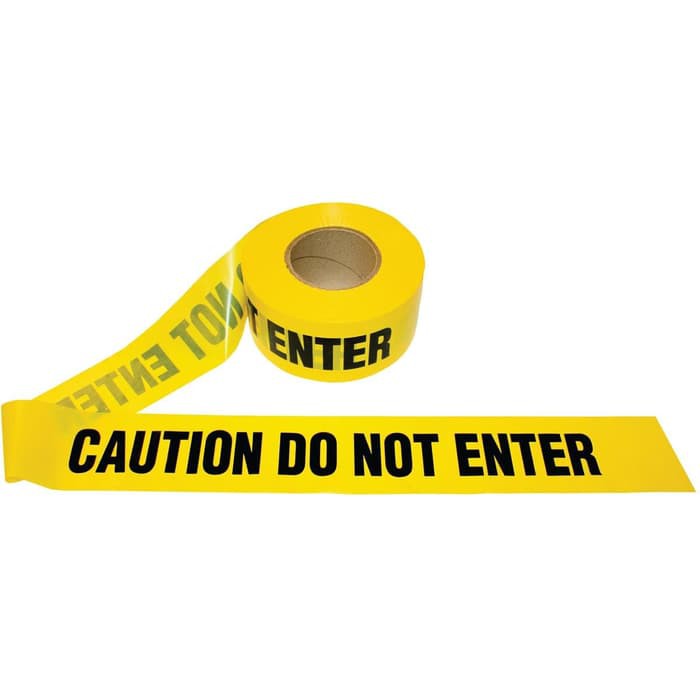 

ASIAPP !! PEMBATAS POLICE LINE GARIS POLISI DO NOT ENTER 3" INCH X 300M